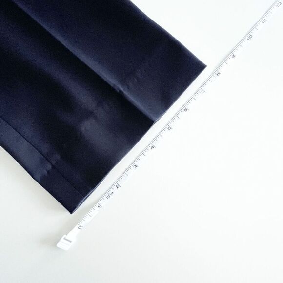 Pink Tartan Women's Trouser Office Formal Pants Flat Front Navy Blue Size 6 - Picture 8 of 8